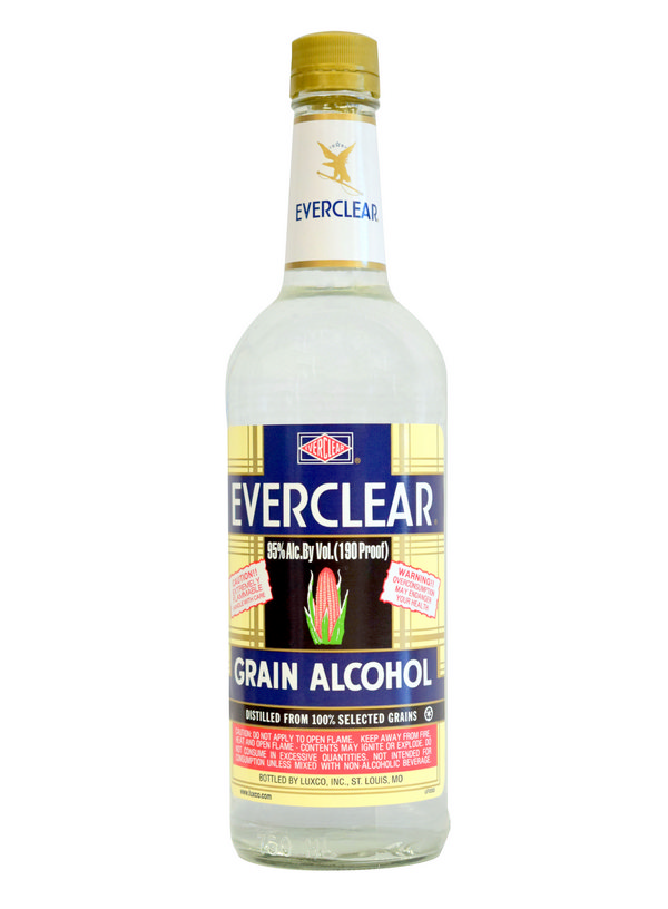EVERCLEAR 190 PROOF GRAIN ALCOHOL